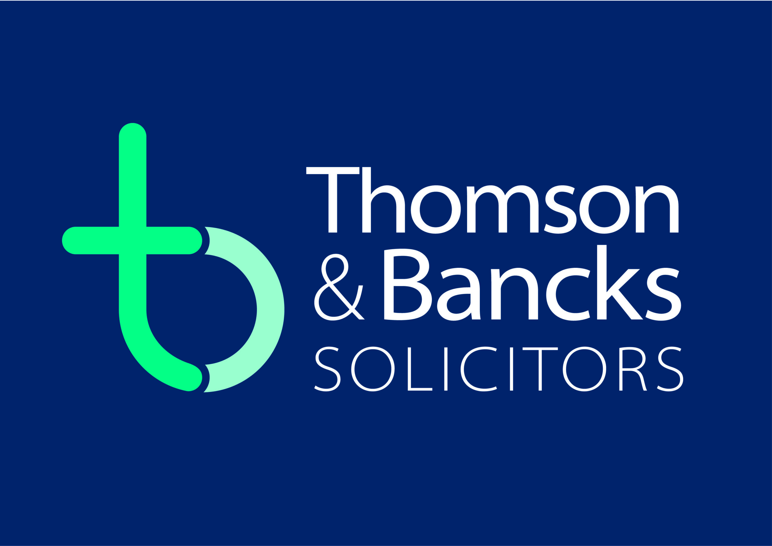 T&B Standard Logo on Blue Bgrd